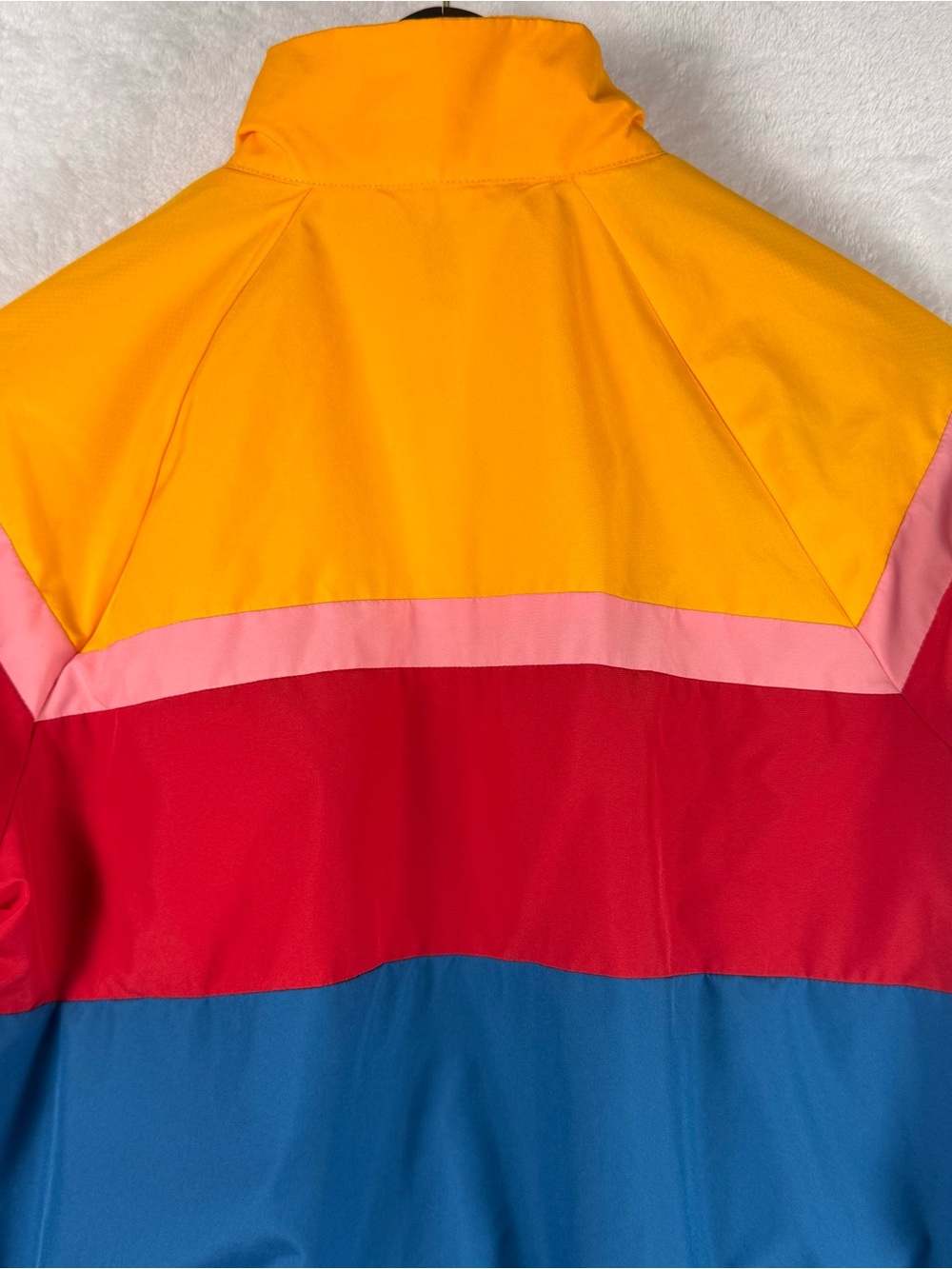 Vans Colorblock Full Zip Windbreaker Jacket XS Pink Blue Yellow - Picture 8 of 9